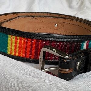 Circle Y Handmade in Texas leather belt sz 32  western attire